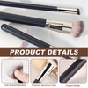 3Pcs Foundation Concealer Brush, Slanted Foundation Brush for Liquid Makeup,