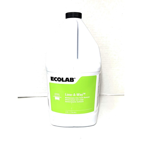 ECOLAB Lime-A-Way Multipurpose Lime Scale Remover Cleaner & LimeAway Delimer, Commercial Strength Lime-Away It Absolutely Obliterates The Nastiest of Nasty - Deliming Dish Machines & Coffee Urns