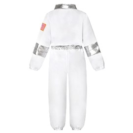 Neilyoshop NASA Pilot Costume Kids Astronaut Costume for Boys Girls Space Pretend Dress Up Cosplay Birthday Gifts White 5-7 Years