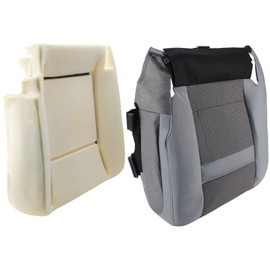 AUTOKAY Driver Side Seat Bottom Cushion + Gray Seat Cover Fits for Dodge Ram 2500 3500 2006-2008