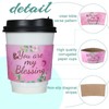 Eaasty 500 Pcs Christian Coffee Cups Sleeves Bulk Motivational Religious