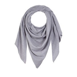 Enter the Complex® Women's Triangular Scarf 100% Merino Wool, light grey