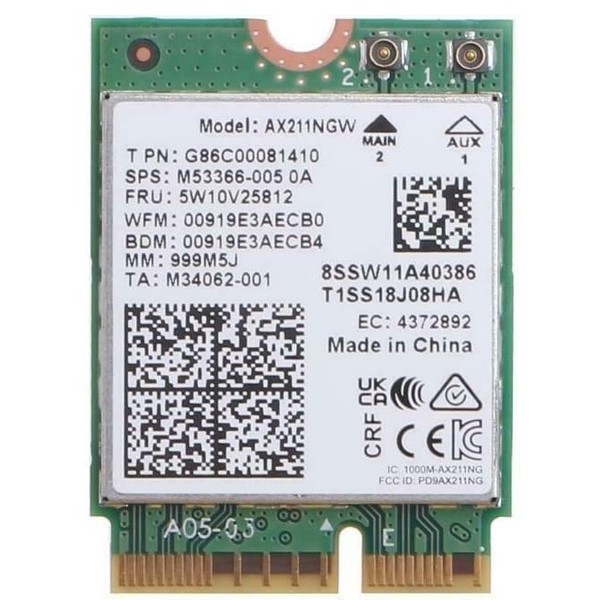 HighZer0 Electronics AX211 WiFi 6E CNVio2 Adapter w/Tri Band 2.4