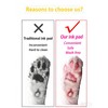 JERRYDIARY Paw Print Kit, 2-Pcs Ink Pads + 2 Photo