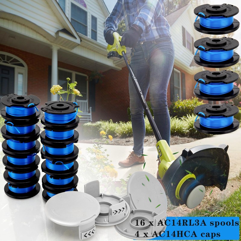 AC14RL3A Spool for Ryobi Weed Wacker String Replacement, 11ft 0.065"