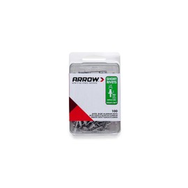 Arrow Fastener RSAW1/8IP Short White Aluminum 1/8-Inch Rivets, 100-Pack