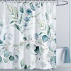 LIVETTY Leaves Shower Curtain 180 x 180 cm Green Leaf