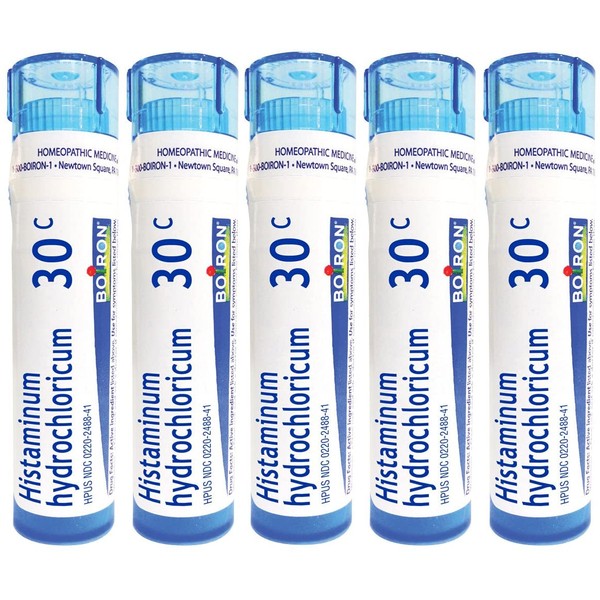 Boiron Histaminum Hydrochloricum 30C Homeopathic Medicine for Allergy Relief (Pack of 5)