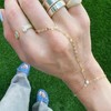 Hand Chain Bracelet for Women Dainty Gold Bracelets Ring Bracelet