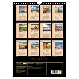 Ostfriesland - Appetit auf mehr (Wandkalender 2026 DIN A4 hoch), CALVENDO Monatskalender