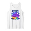 Olivia Newton-John Xanadu Roller Rink Color Rainbow Logo Tank Top