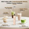 Milk Frother Handheld Rechargeable - 2-Speed Electric Whisk with 5
