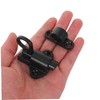 Operitacx 4pcs Black Spring Door Lock Self-Closing Latches Resilient Bolt