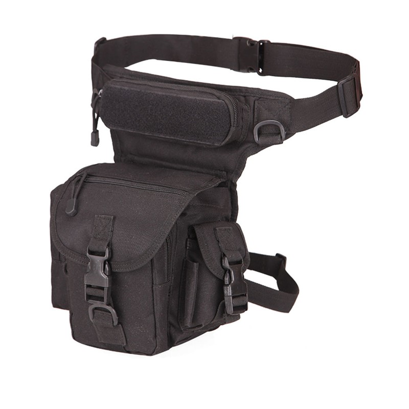 Men Adjustable Military Thigh Bag Utility Waist Pack Pouch Hiking