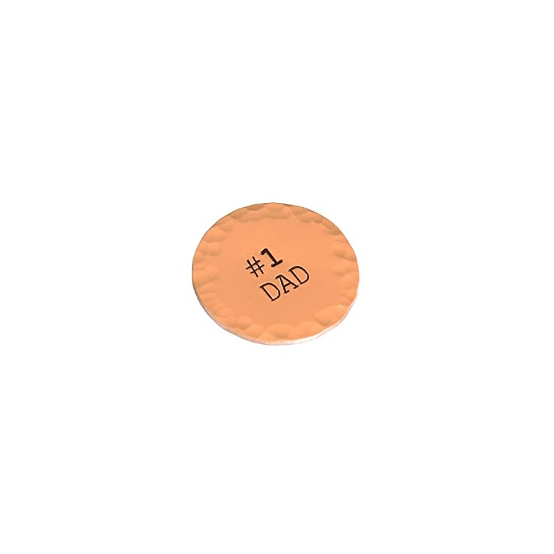 Number One Dad Copper Golf Ball Marker