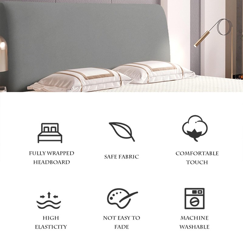 Boxonly - Funda elástica para cabecero, protector de cama elástico