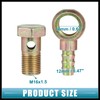 Hihaha Banjo Bolt M16x1.5 12mm Banjo Hose Barb Bolt Fittings