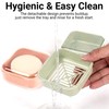 Adorila Small Travel Soap Case with Removable Drainage Tray, Pack