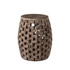 Patio Sense 62419 Maya Oval Garden Stool, Natural