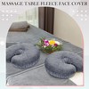 Mixweer 2 Pcs Massage Face Cradle Cover Fleece Massage Table