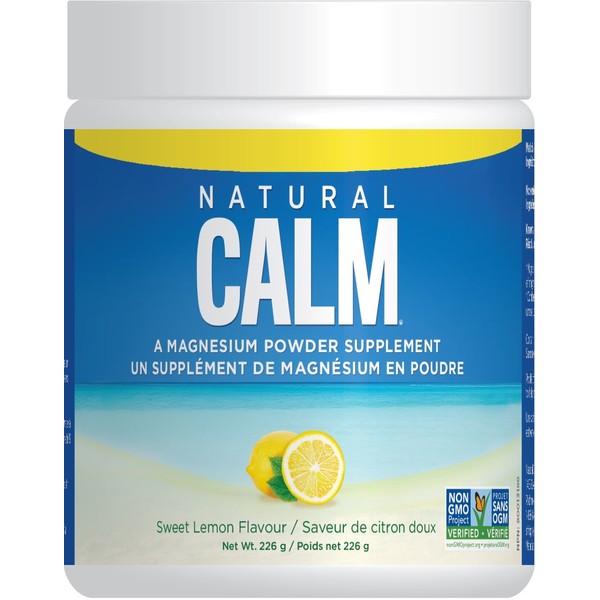 Natural Calm Magnesium Sweet Lemon 8 oz (226 Grams)