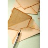 Wanderings Handmade Antiqued Envelope with Deckle Edge - 4.25 x