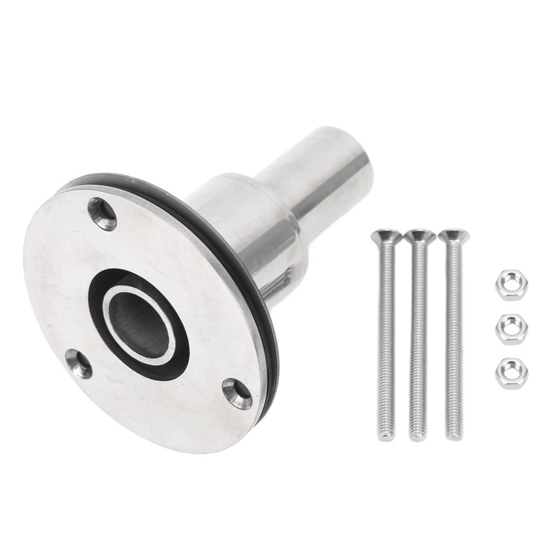 Aramox Stainless Steel Hull Outlet Exhaust Connector Straight Hull Exhaust