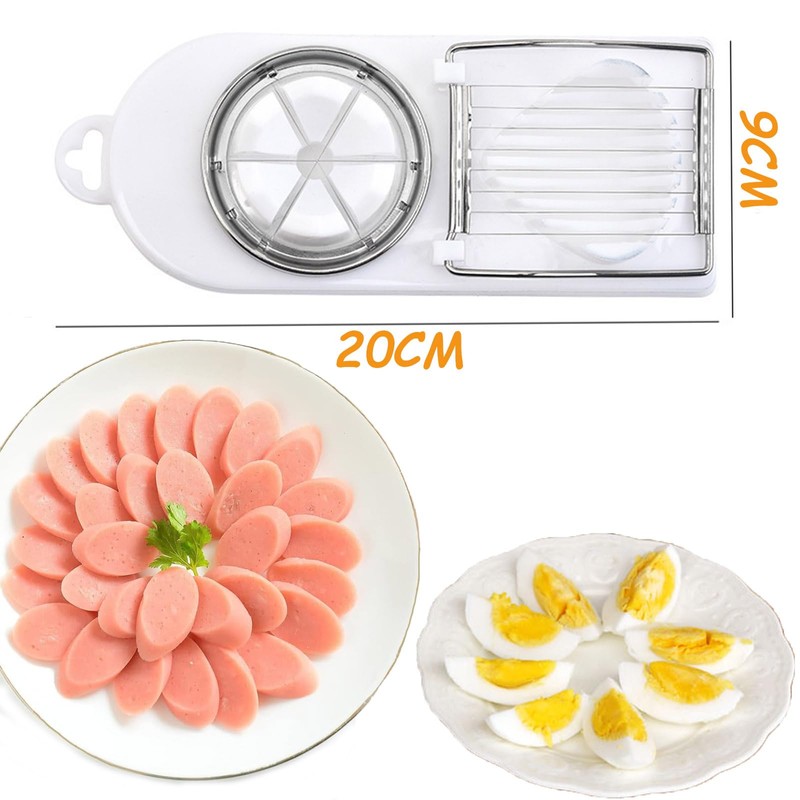 KASESSS Egg Slicer for Boiled Eggs, Multifunctional Egg Cutter, Egg