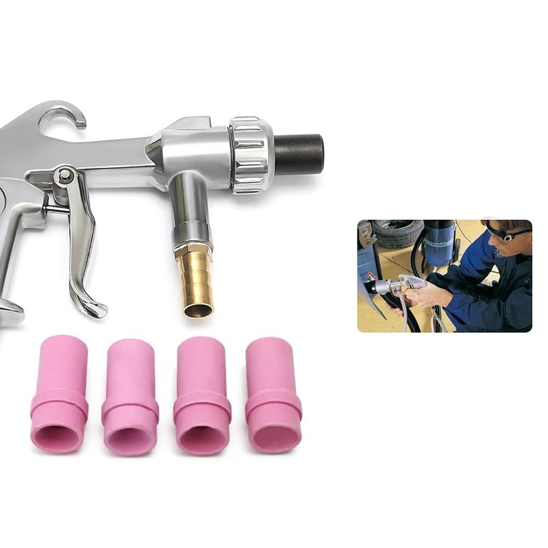 Vleant 10pcs Ceramic Sandblast Nozzle (Inner Diameter 4.5mm+5mm) Sand Blaster