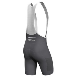 Lo.gas Men's Cycling Bib Shorts, Cycling Shorts for Men, Gel Padded with Pockets, Road Shorts, Breathable Quick-Dry, gray