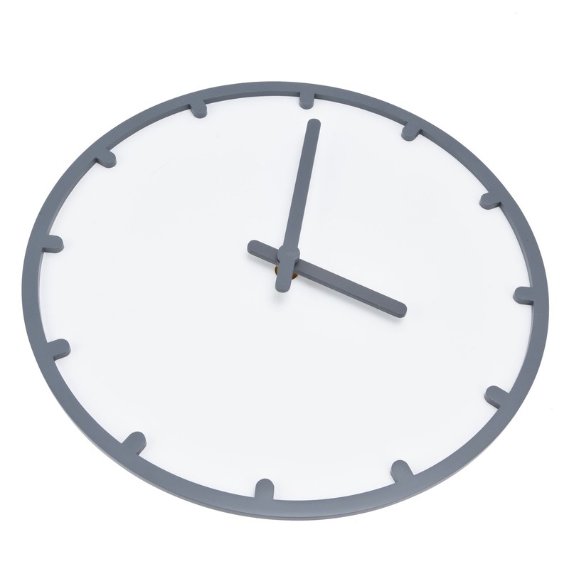 Wooden Wall Clock Silent Non Ticking Round Clock with Hook