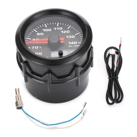 Oil Temperature Display, Transmission Temp Gauge Kit, Oil Temp Gauge Gauges 2 in 52 mm Car Oil Temperature Gauge Pointer 7 Colours LED Oil Temp Meter with Sensor
