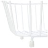 Delfinware 2947W White Oval Sink Basket, Metal