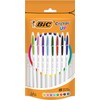 BIC Cristal Up Ballpoint Pens - Assorted Colours, Doypack of