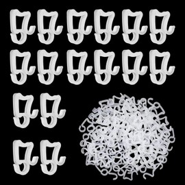 Yunova Gutter Hooks for Outdoor Lights, Heavy Duty Christmas Light Clips for Roof, Fence, Eaves, Railings - Windproof, Weatherproof, Easy to Install Gutter Light Hangers, for All