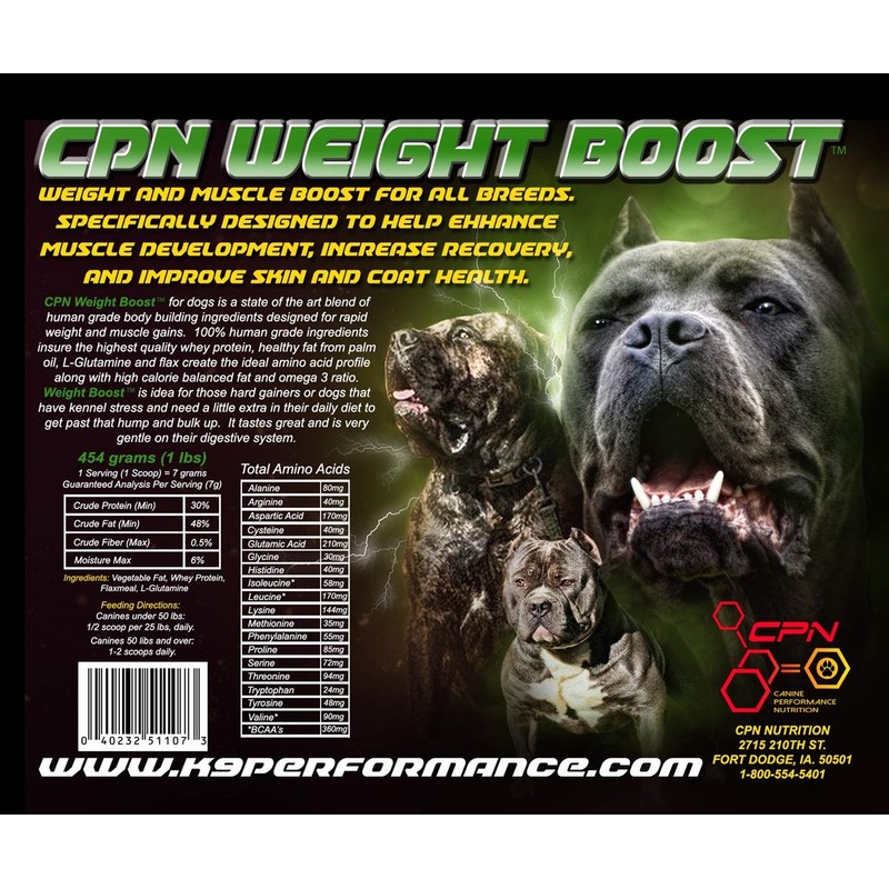 Canine Performance Nutrition (CPN) Weight Boost (2 lbs)