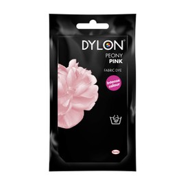 DYLON Hand Dye, Fabric Dye Sachet for Clothes, Soft Furnishings and Projects, 50 g - Peony Pink