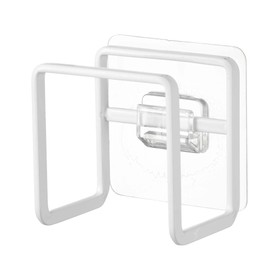 Yamazaki 6621 Film Hook, Sponge Holder, White, Main Unit: Approx. W2.4 x D1.8 x H2.4 inches (6 x 4.5 x 6 cm) (not including film hooks), Tower Tower, Sponge Place, Easy to Install in Any Position
