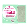 essence cosmetics all about matt! oil control paper with green