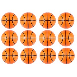 Charmed Stress Balls Squeeze Foam for Anxiety Relief, Relaxation, Party Favor Toy, Gifts (12 Pack) (Basketball)