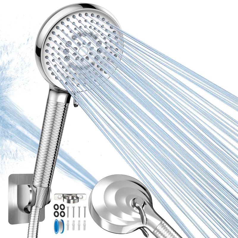 PWERAN RV Shower Head with Hose, High Pressure9 Mode Shower