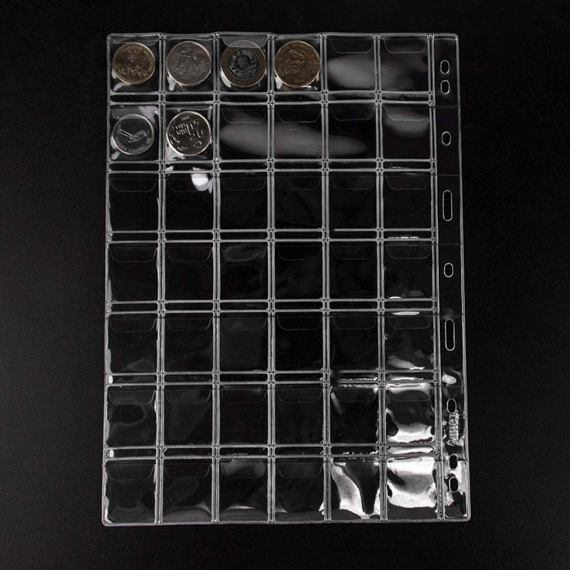 420 Pockets Standard 9-Hole Coin Inserts for Coins, 10 Sheets