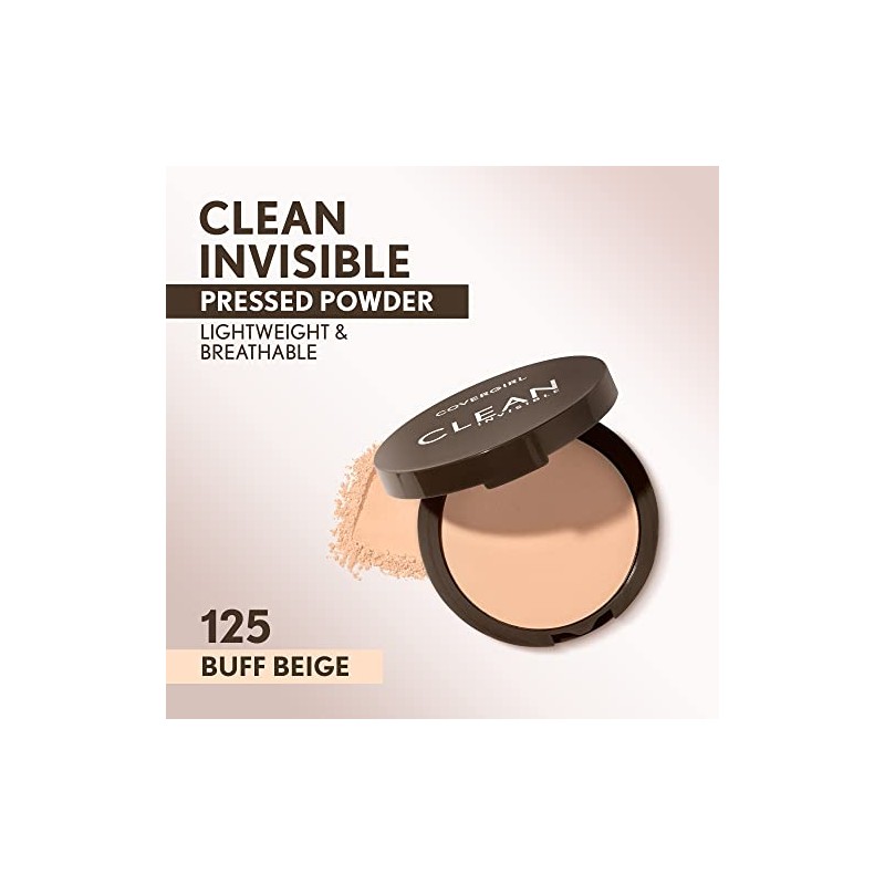 COVERGIRL CG CLEAN PRESSED POWDER Pressed Powder Buff Beige 125