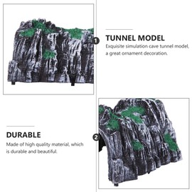 Train Tunnel N Scale Train Accessories 3pcs Railway Model Scenery Train Tunnel Models Plastic Rockery Tunnel Train Cave Tunnels for Railway Accessories Woodland Scenics Model Train Table