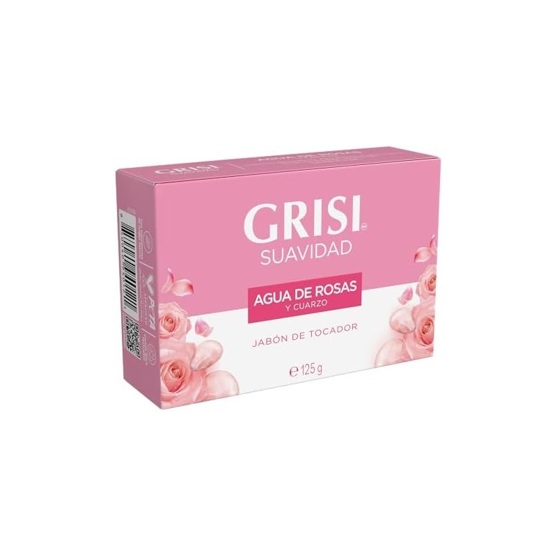 Grisi Jabón de Tocador Agua de Rosas Cuarzo Rosa 125