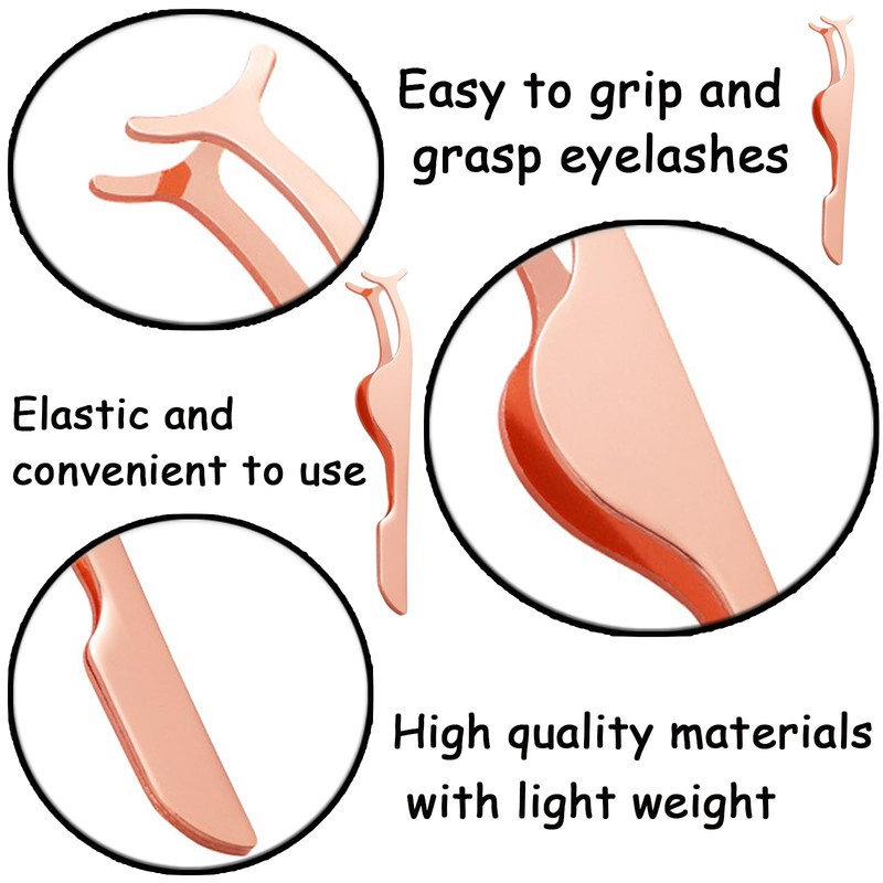 2 PCS False Eyelashes Applicator Tool Lash Curler Extensions Professional