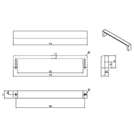 LIXIL (INAX) Co-Shaped Totte [Part Number: BT-STE-AR/S]