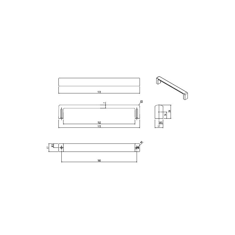 LIXIL (INAX) Co-Shaped Totte [Part Number: BT-STE-AR/S]