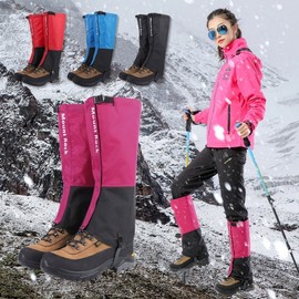 All-season waterproof snow protection outdoor mountaineering snow cover Spats Black-M 2ea