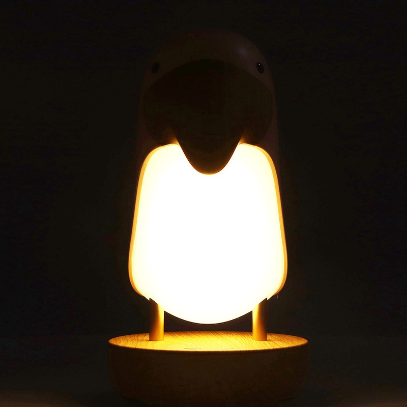 Innovative Bird Night Lamp ABS Breathing Night Light USB Charging